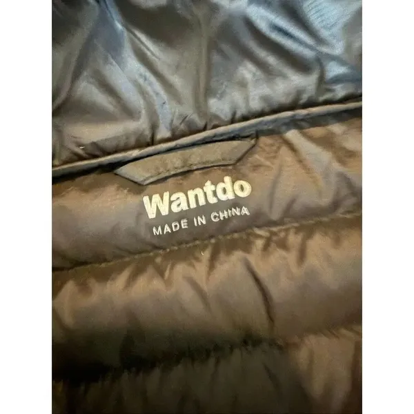 WantDo duck down fill packable black puffer jacket size small - Image 4