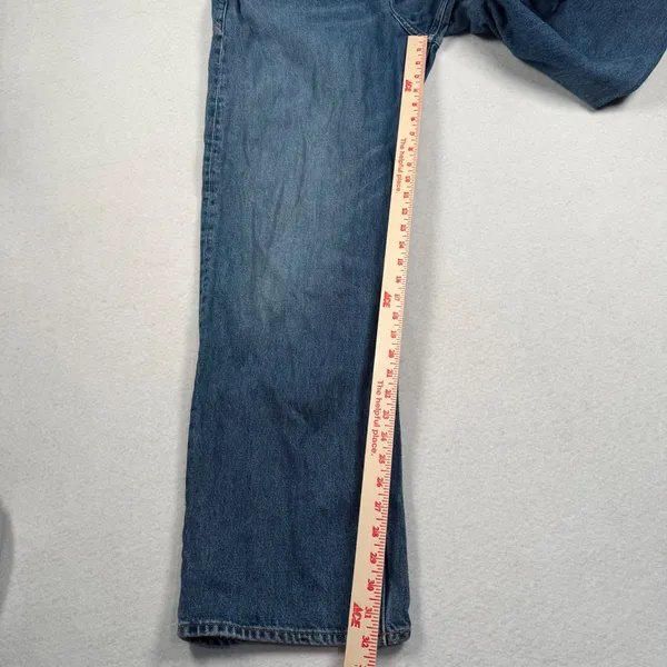 Good American Good Barrel Relaxed Jeans Women 12/31 Blue High Rise Wide Tapered - Image 5