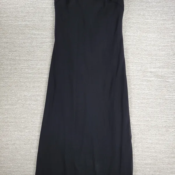 VTG Bora Prom Dress XL Black Bling Accent Sheer Layer Fairy Goth Evening Gown - Image 14