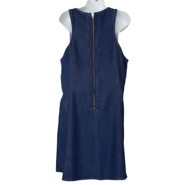 Re/Done Denim Jean Dress Womens Large Zip Back Western - Image 7