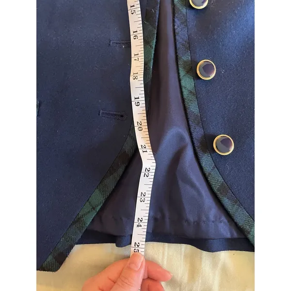 Vintage Pendleton Virgin Wool Blazer Teal Blue 3-Button Women's Size 10 Lined - Image 7
