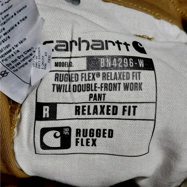 Carhartt Womens Utility Work Pants Size 2 Brown Twill Rugged Flex Double Front - Image 11
