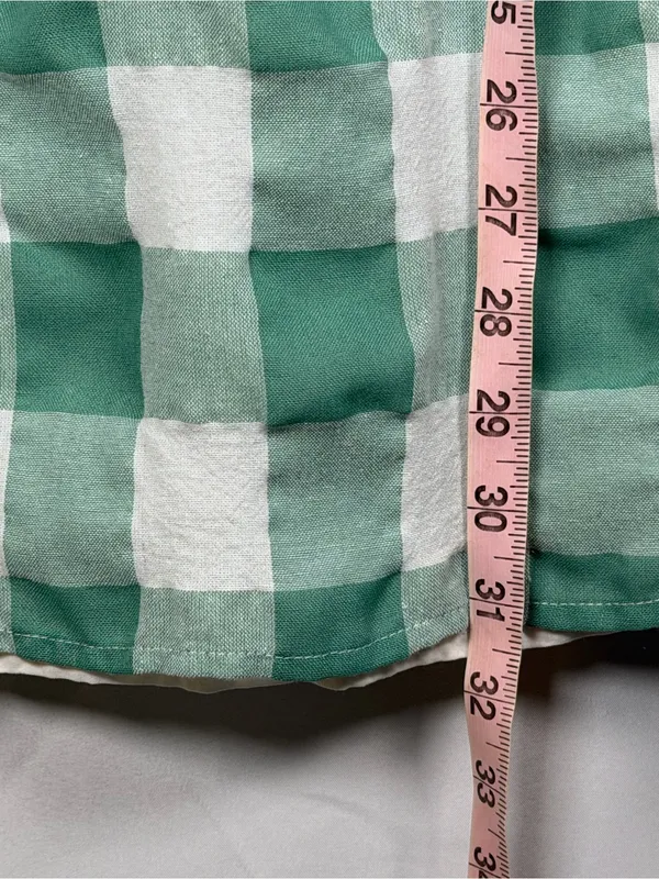 Entro Green Gingham Mini Dress Women’s Small Flutter Sleeve Cottagecore - Image 6