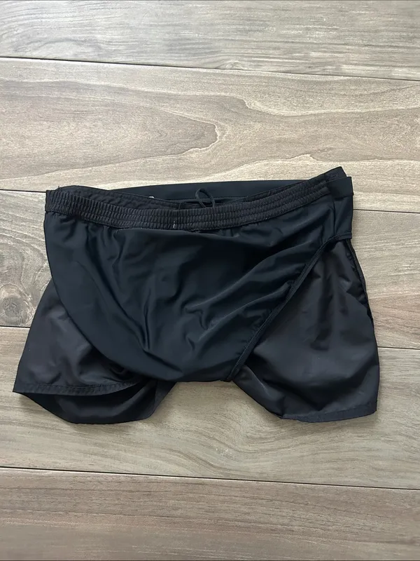 Black Drawstring Swim Skirt - Image 5
