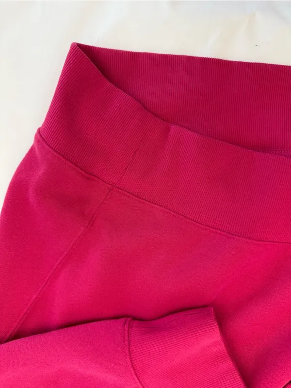 Beyond Yoga LuxeFleece Oversized Sweatshirt in Vivid Pink Mulberry - Image 6