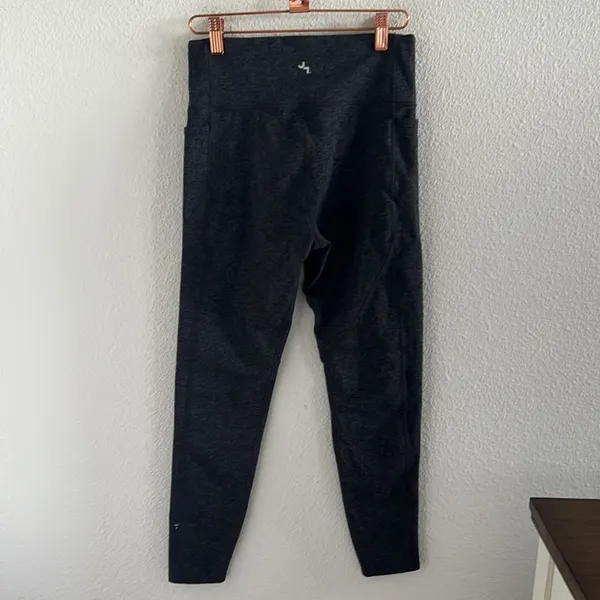 JoyLab Dark Heathered Gray Active Pants Athleisure Tights Workout Small - Image 2