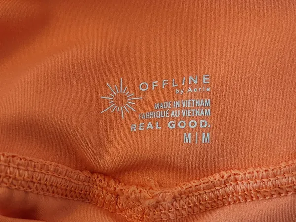 Aerie OFFLINE Real Me Coral Pleated Flowy Shorts Size Medium NWT - Image 9