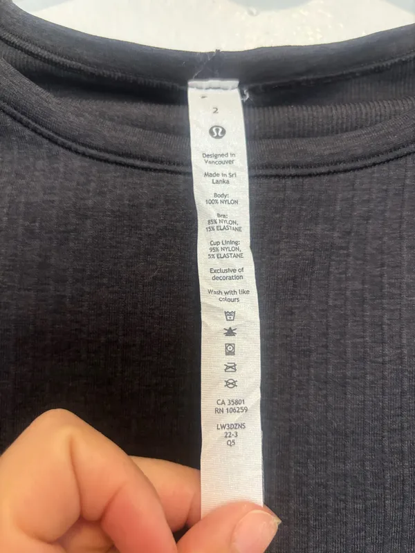 Lululemon Ebb to Street Long Sleeve Black Size 2 - Image 4