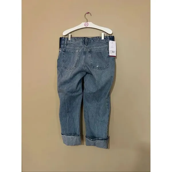 Isabel Maternity By Ingrid & Isabel Cropped Vintage Straight Jeans Woman’s Size - Image 7