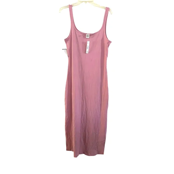 Victoria Secrets Pink ALL-DAY SOFT RIB BODYCON MIDI DRESS - Image 3