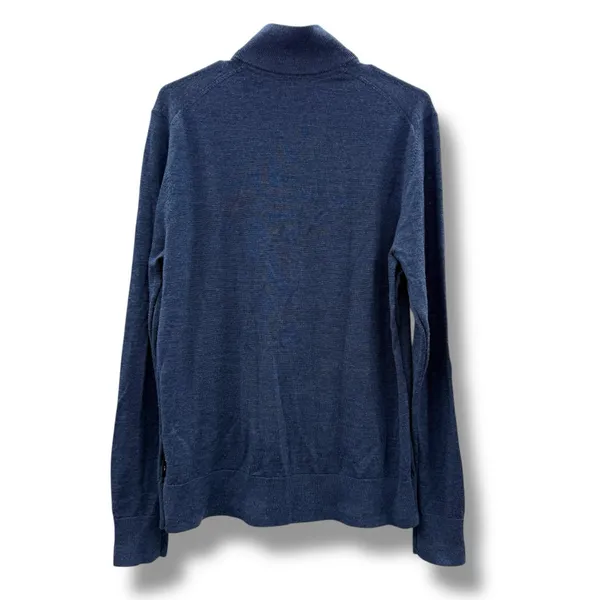 Ted Baker Tooting 1/4 Zip Sweater 100% Merino Wool Pullover Sz 4‎ Preppy Comfy - Image 4