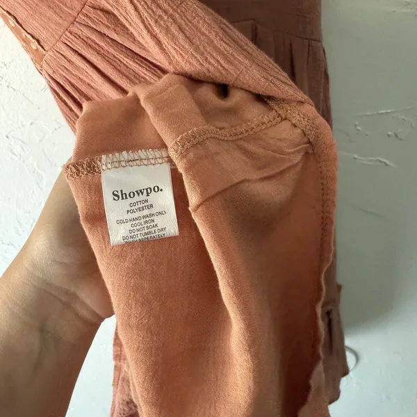 Showpo Dress Festival Small Pink Mauve Boho Flutter Sleeve Lace Up Mini‎ Casual - Image 10