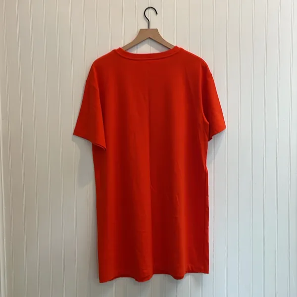 A NEW DAY Relaxed Short Sleeve Crew Neck Mini T-Shirt Dress in Orange Size M NWT - Image 5