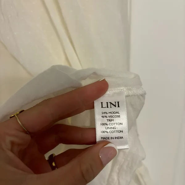 LINI White Eyelet Dress - Image 5