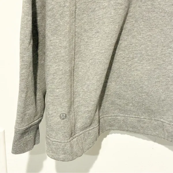 Lululemon Wind Down Pullover Heathered Medium Grey / Slate Size 8 Sweatshirt - Image 5