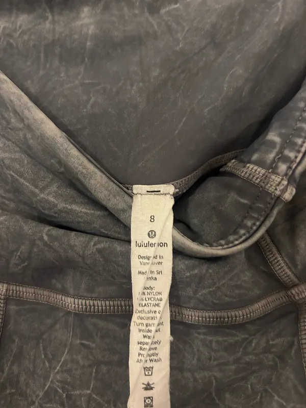 Lululemon Leggings 25" Ice Wash Asphalt Grey - Image 3