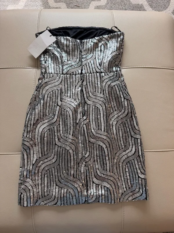 ZARA Sequin mini Dress - Image 5