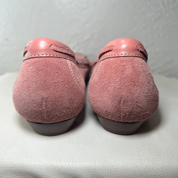 Cole‎ Haan Pink Suede Leather Driving Moccasins Loafers Women's Size 8 AA - Image 5