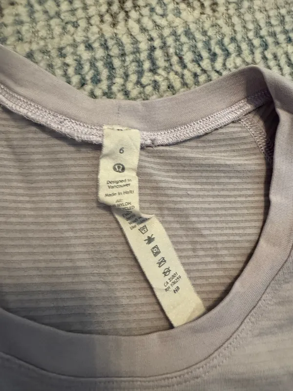 Light Purple Lululemon Swiftly Tech Short Sleeve - Image 2