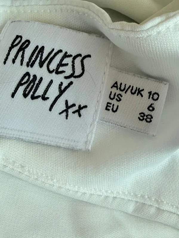 Princess Polly White Ivory Triangle Bralette Adjustable Strap Size 6 Women's - Image 9