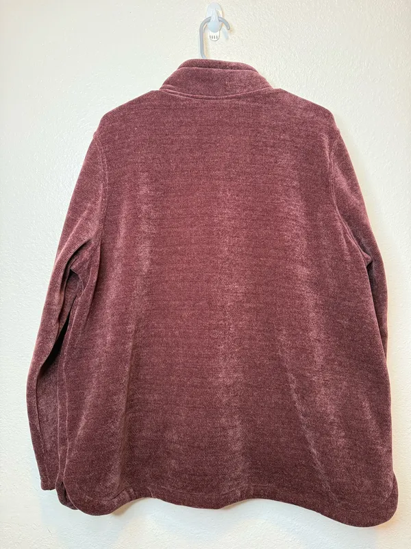 32 Degrees Heat Burgundy Purple Quarter Zip Pullover Cozy Size XL New Winter - Image 9