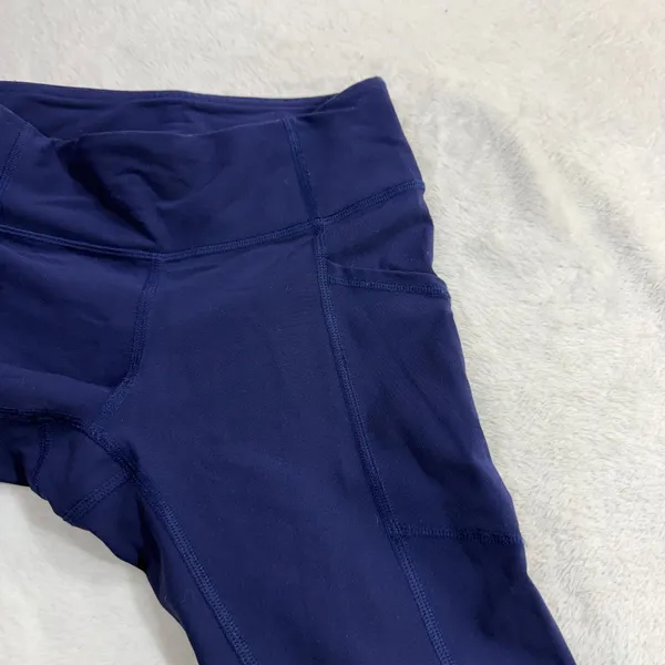 Lululemon XS Tight Stuff Navy Blue Reflective‎ Running Night Ankle Legging Gym - Image 3