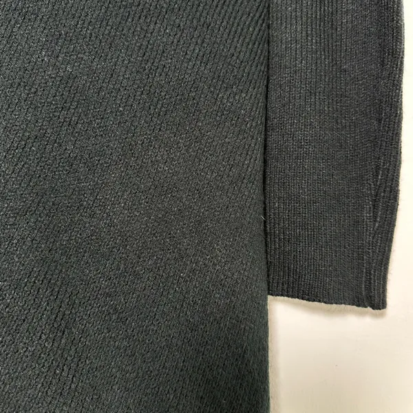 Lulus‎ Black Ribbed Cowl Neck Oversized Knit Sweater Dress Medium - Image 8