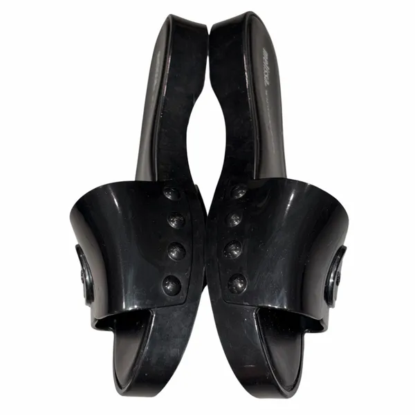 Melissa Black Platform Jelly Slides Sandals Shoes 9 - Image 5