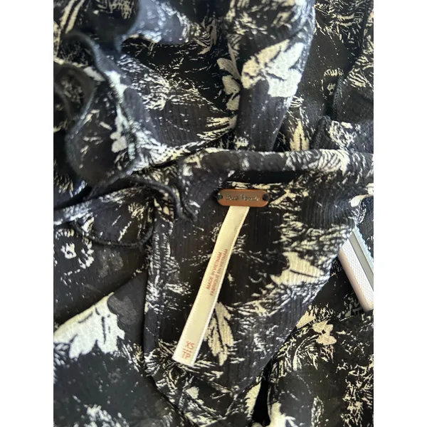 Free People These Dreams Ruffled Floral Long Sleeve Mini Dress - XS - Image 9