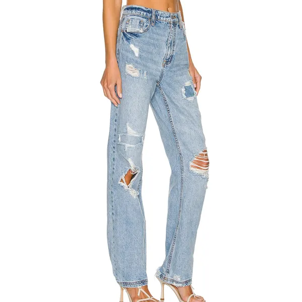 Free People We The Free East End Dusk Crvy Straight Shooter Denim Jeans Size 24 - Image 3