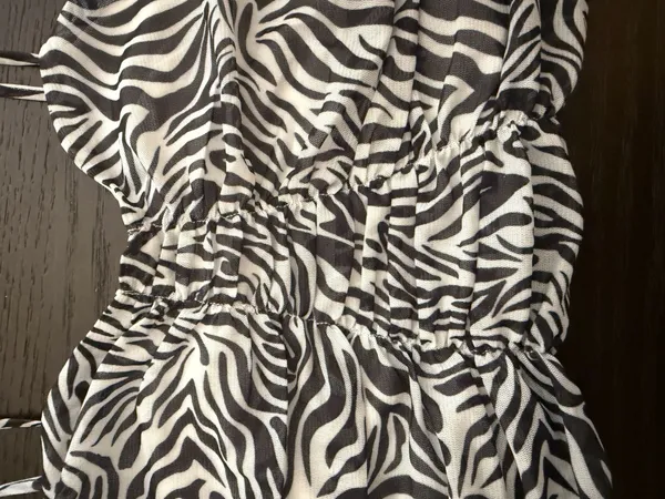 Zebra Cropped Tank Multiple - Image 2