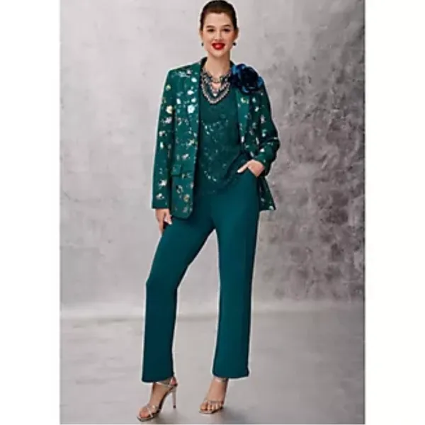 Isaac Mizrahi Live! Regular Scuba Straight Leg Pants Size 6 NWT - Image 3