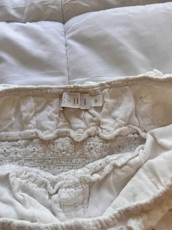 Meshki Mini Dress White - Image 3