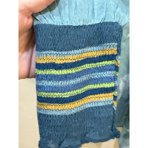 Bl^nk London FINDEL TOP Anthropologie Floral Smocked Watercolor Size Large - Image 6