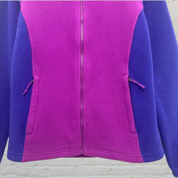North Face FlashDry Fleece Jacket Purple Pink S Cozy Athletic Outdoor Retro - Image 11