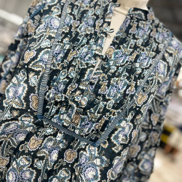 By Anthropologie Henley Peasant Blouse S - Image 3