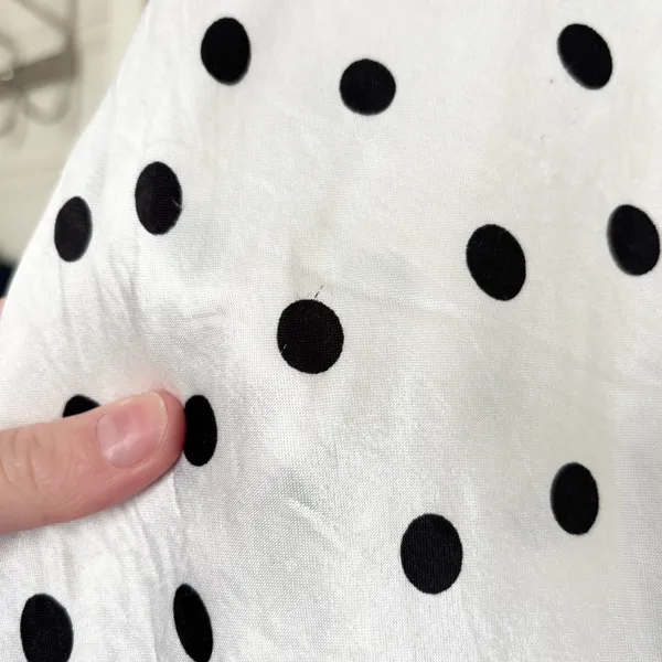 Anthropologie Maeve the Mel Ruched Side-Slit Polka Dot Midi Skirt - Image 7