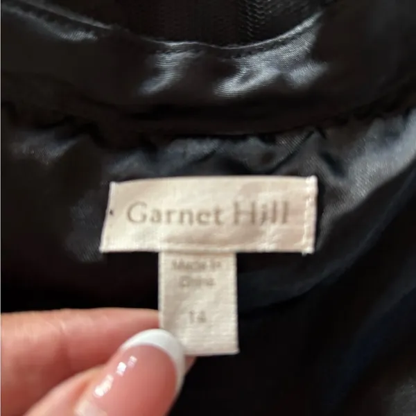 Garnet Hill Black Floral Lace Dress - Image 2