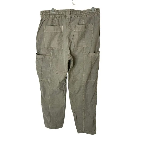 Anthropologie cargo utility pants green women's size 29 - Image 2