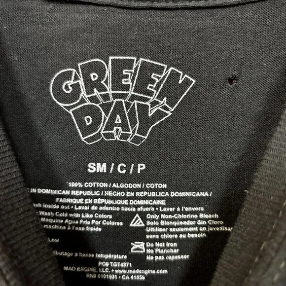 Green Day Dookie Album Cover Art Punk Rock Tee S - Image 3