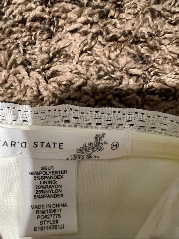 Altar'd State Cream Strapless Smocked Mini Dress - Image 3