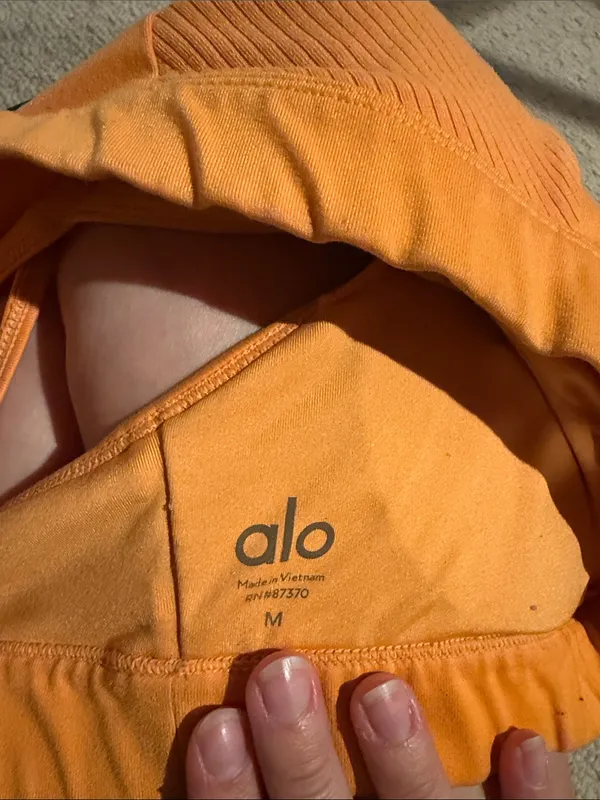 Alo Orange Sports Bra - Image 4