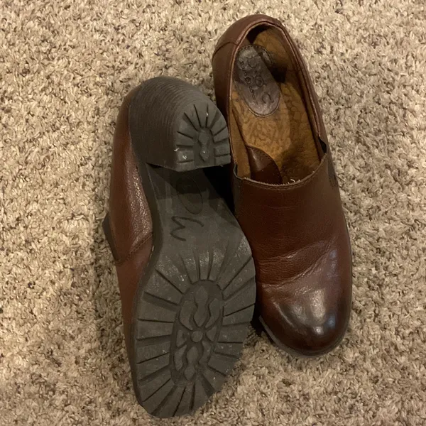 boc Brown Leather Women's Mules Size 10 - Image 3