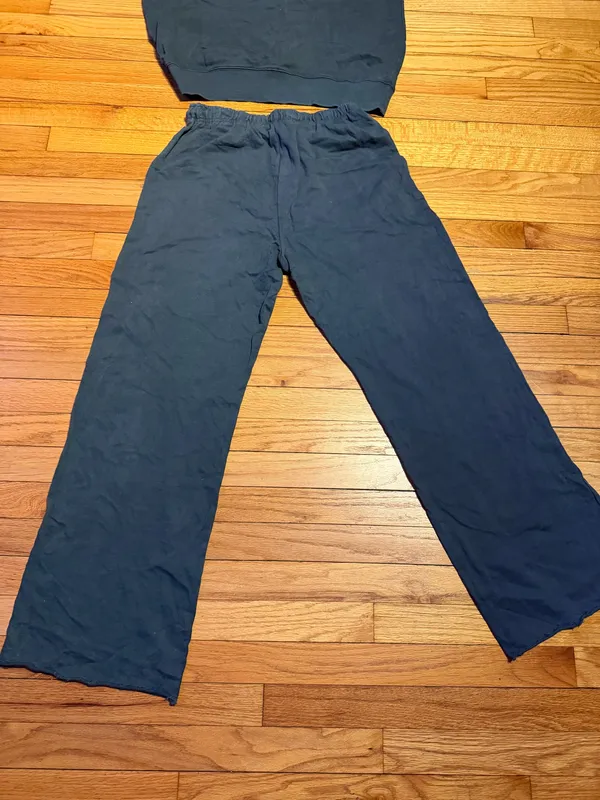 NWOT Zara Lounge Matching Set shirt/pants drawstring Coord top Sz S/M charcoal - Image 8