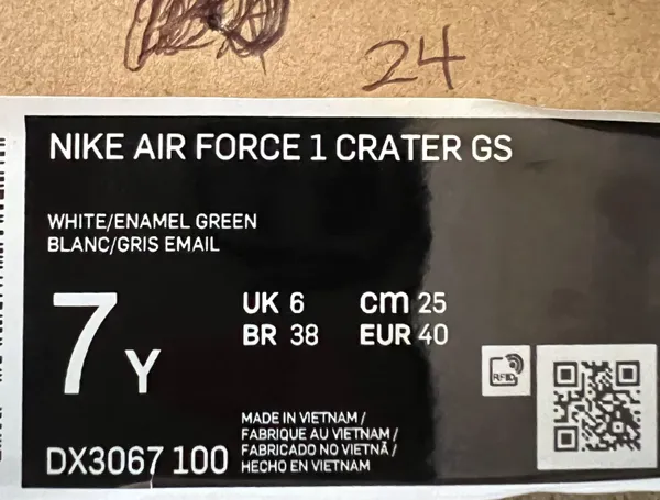Nike NIB Air Force 1 Crater GS Brushstroke - Image 11