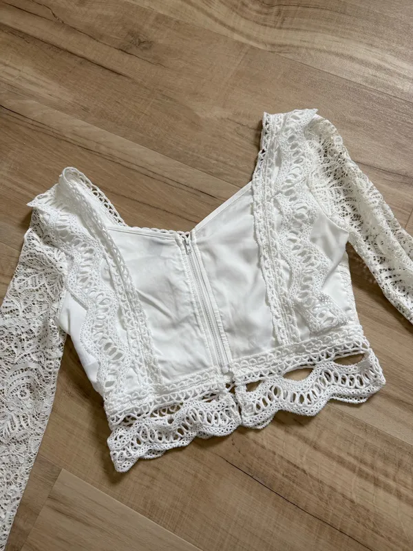 white lace top - Image 2