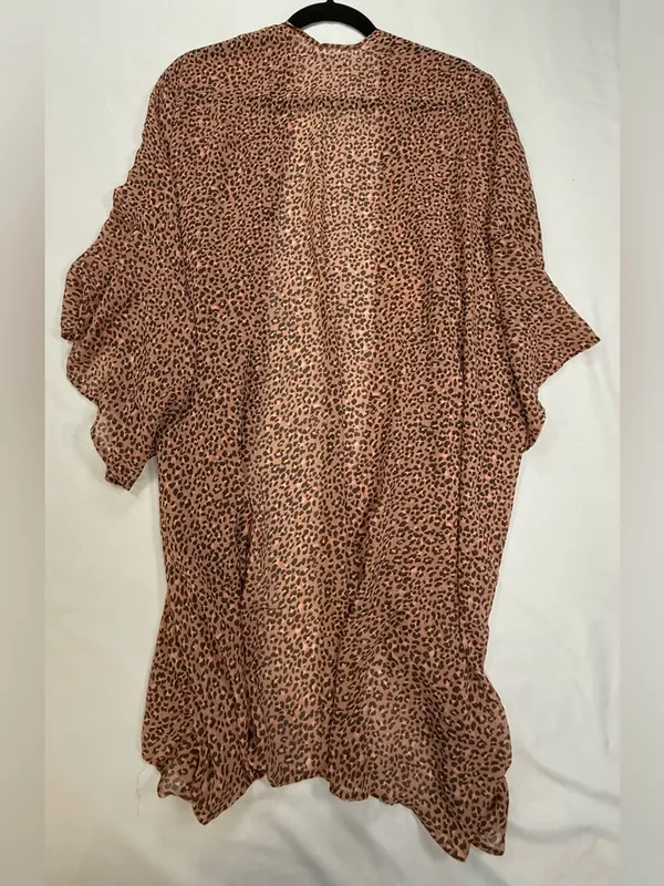 aerie Brown Leopard Print Swim Coverup - Image 6