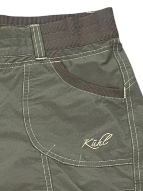 KUHL Hiking Outdoor Trail Shorts Green Size 8 Zipper Summer Lightweight - Image 2