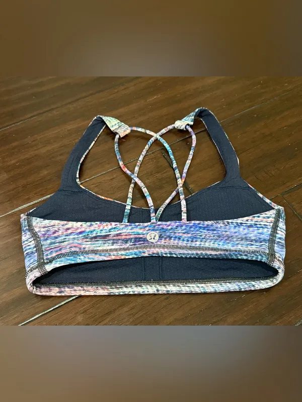 Lululemon Energy Bra in a multicolored "Digital Oasis Alpine White Multi" 2 - Image 3