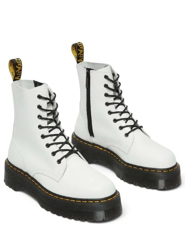 Dr. Martens Jadon Smooth Leather Platform Boots White Women’s Size 9 NWOB - Image 2